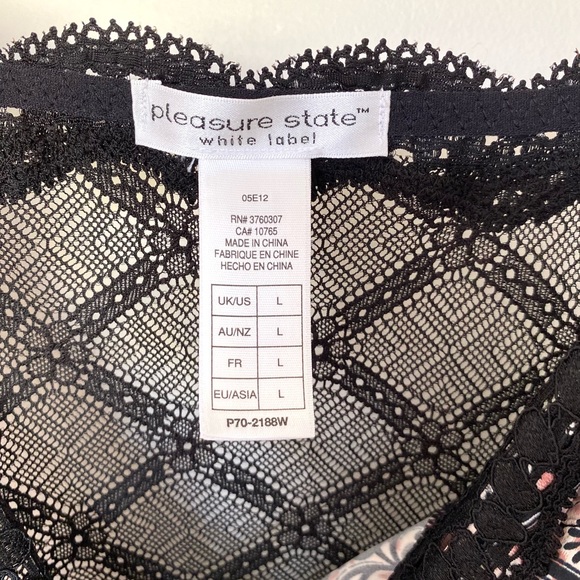 Black & Pink Floral and Lace Slip - Picture 7 of 10